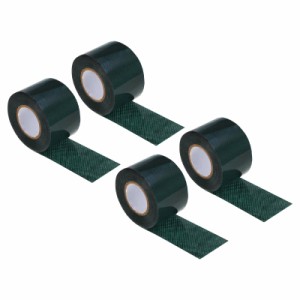PATIKIL ターフテープ 2”x16FT 4個 両面自己粘着人工芝縫い目テープ 庭の芝生のジョイント用屋内屋外カーペットマット 緑
