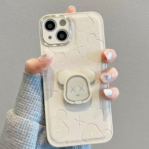 Kaws i Phone 14 Pro Max 用 ケース カウズ iphone 用 リング付き 保護カバー 人気 おしゃれ スマホケース キャラクター バンパー レンズ