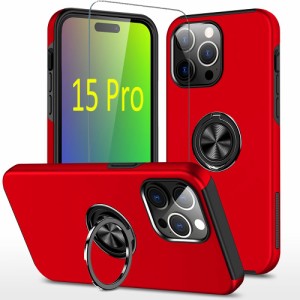 スマホケース 15 Pro ケース リング付き 耐衝撃 アイフォン15Proスマホカバー アイホン15Pro 携帯ケース リング リングつき iphon15Pro 