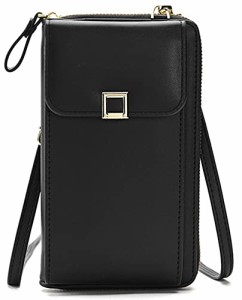 PORT＆LOTUS スマホショルダー 女性用クロスボディバッグ 携帯電話財布 財布 レディース スモール レディース ハンドバッグ PUレザー シ