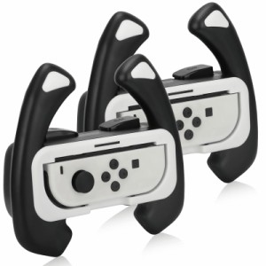 【Switch 有機ELモデル/Switch対応】Joy-Con ハンドル For マリオカート8 デラックス Switch ジョイコンハンドル ジョイコングリップ 2個