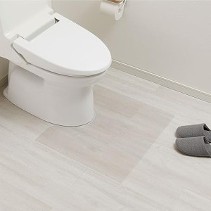 【質の高い日本製】 ベルカ(Belca) 透明マット トイレマット 55cm 幅60×奥行55×厚さ0.08cm クリア保護マット キズ 汚れ 防止 お手入れ