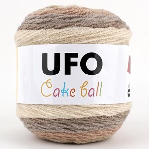 UFO Cake Ball ケーキボール グラデーションマルチカラー アクリル ウール 毛糸 200g, 350m col.09