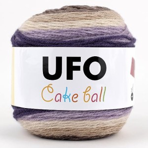 UFO Cake Ball ケーキボール グラデーションマルチカラー アクリル ウール 毛糸 200g, 350m col.06