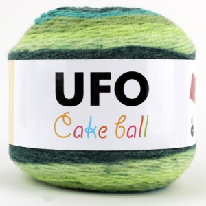 UFO Cake Ball ケーキボール グラデーションマルチカラー アクリル ウール 毛糸 200g, 350m col.08