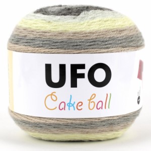 UFO Cake Ball ケーキボール グラデーションマルチカラー アクリル ウール 毛糸 200g, 350m col.05