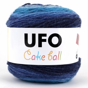 UFO Cake Ball ケーキボール グラデーションマルチカラー アクリル ウール 毛糸 200g, 350m col.07