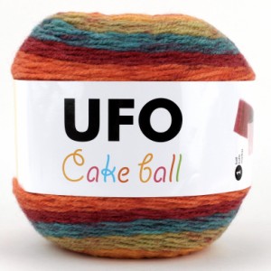 UFO Cake Ball ケーキボール グラデーションマルチカラー アクリル ウール 毛糸 200g, 350m col.02