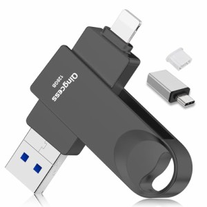 【アプリ不要 アル バムから直接保存 】 128GB フラッシュメモリ IOS/Android/PC USB3.0高速 4 in1 Phone usbメモリー タイプc ストレー