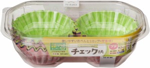 東洋アルミ お弁当カップ おかずカップ チェック柄 使い捨て プチ 92枚入 S1855