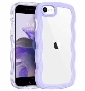 BENTOBEN i Phone SE 第3世代 用/i Phone SE2 / i Phone8 / i Phone7 ケース クリア TPU+PC 韓国 可愛い ウェーブ ソフト 滑り止め 薄型 