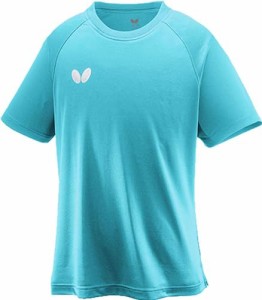 バタフライ(Butterfly) 卓球 半袖Tシャツ ウィンロゴ・TシャツII 男女兼用 ターコイズブルー(123) SS 46420