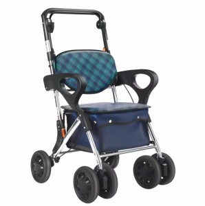 LightCrutch シルバーカー 手押し車 高齢者向けショッピングカート 買い物カート 組立不要 軽量 アルミニウム 折りたたむ おしゃれ LCHS0