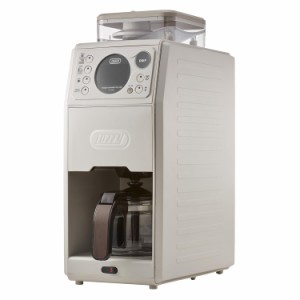 【Toffy/トフィー】 全自動ミル付カスタムドリップコーヒー K-CM9 (グレージュ) ミル ドリップ 豆挽き 無段階グラインド 温度設