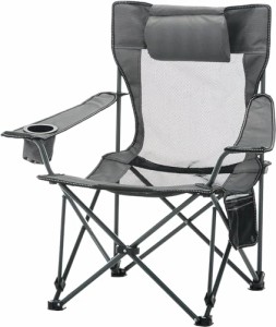VECELO アウトドアチェア アウトドア 折りたたみ椅子 コンパクトチェア キャンプ椅子 キャンプチェア ひんやり生地 軽量 椅子 カップホル
