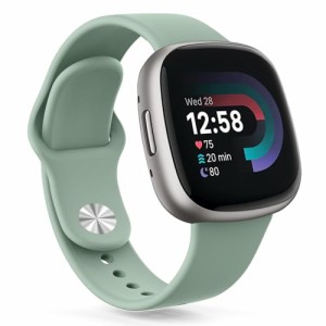 バンド for Fitbit Versa4 ベルト Versa3 バンド フィットビットSense/Sense 2 ベルト, シリコン交換バンド 交換ベルト 柔らかい シリコ