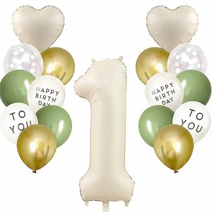 Iysoll 数字 バルーン 大きい くすみカラー ナンバーバルーン 誕生日 飾り付け 風船 バースデー バルーン １歳 誕生日飾り シンプル 数字