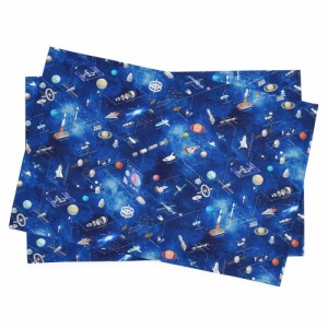 COLORFUL CANDY STYLE ランチョンマット(40cm×60cm) はっ水ノーアイロン 2枚セット 未来の惑星探査と宇宙船 撥水 軽量 汚れにくい シワ