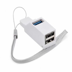 TRkin USBハブ3ポートUSB 3.0+USB 2.0コンボハブ超小型バス電源usbハブUSB拡張高速軽量コンパクト携帯便利1個入（ホワイト）