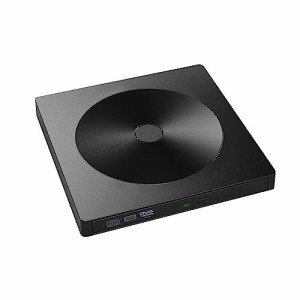 iFCOW D V Dドライブ 外付け CD ドライブ 極静音 高速 外付けドライブ PC 外付け USB 3.0＆Type-Cデュアルポート プレーヤー 読み込み 書