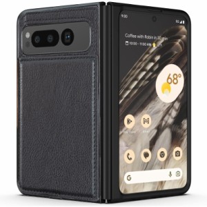 【 Antimam 】Google Pixel fold 対応 ケース 手帳型 財布型 新型 全面保護 耐衝撃 擦り傷防止 軽量 落下保護 手帳型 ケース（ブラック）