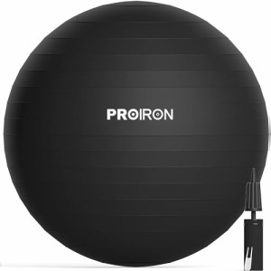 PROIRON バランスボール ばらんすぼーる 55cm 厚い ジムボール フィットネスボール アン