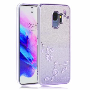 JOOBOY Galaxy s9 ケース SC-02K SCV38 カバー メッキ加工 花柄 ソフトケース TPU 薄型 おしゃれ かわいい 衝撃吸収 ブランド ギャラクシ