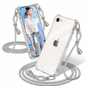 i Phone SE3 ケース 2022 第3/2世代 クリア i Phone8 ケース i Phone7 ケース クリア ショルダー アイフォンSE3/SE2/8/7 カバー 耐衝撃 