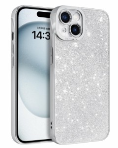 GUAGUA i Phone 15ケース キラキラ いPhone15 保護ケース 透明 カバー クリア2in1 耐衝撃 おしゃれ tpu 薄型 軽量 グリッター 輝きピカピ