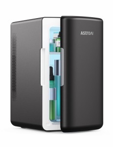 AstroAI 冷蔵 庫 小型 6L ミニ冷蔵 庫 小型冷蔵 庫 保温 冷温庫 バージョン2.0 化粧品 省エネ AC/DC給電 保温 保冷 家庭 車載2電源式 ポ