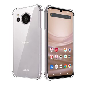 対応 AQUOS sense7 ケース 四隅？化保護 シリコン 軟性 全透明 TPU sense7 カバー TPU クリア 保護ケース シェル カバー背面 ンプロテク