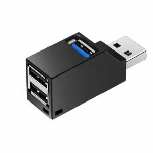 CAIYUDPTTS USBハブ USB3.0+USB2.0*2ポート 高速 軽量 携帯便利 ブラック (1個セット) usb 分岐 usb3.0 ハブ usb 増設 usb 分配器 usb 