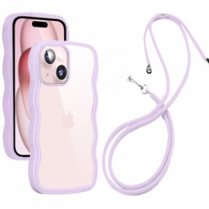 i Phone 15 ケース クリア ショルダー 全面保護 人気 韓国 かわいい i Phone15 カバー 透明 アイフォン 15 スマホケース 薄型 軽量 首か