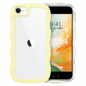 BENTOBEN i Phone SE 第3世代 用/i Phone SE2 / i Phone8 / i Phone7 ケース クリア TPU+PC 韓国 可愛い ウェーブ ソフト 滑り止め 薄型 