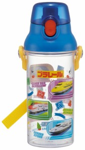 スケーター(Skater) 水筒 480ml プラレール 24 プラスチック製 クリアボトル 子供用 日本製 PSB5TR-A