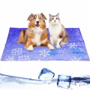 Paerduo ペット用冷却マット 二重構造 防水加工 クールマット 犬・猫用 八つ折り畳めるひんやりマット 無害ジェル 接触冷感 冷却ジェルマ