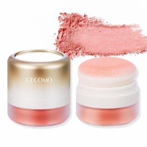 GECOMO Blush Powder ソフトマッシュルームブラシチーク ポンポンミネラルチーク 5g - 05 Nude