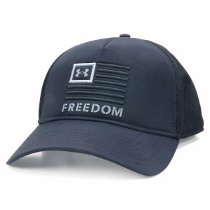 UNDER ARMOUR メッシュキャップ Freedom Trucker Hat メンズ 1351640 [ ブラック ][1351640001osfa]