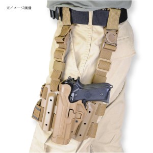 BLACKHAWK レッグホルスター Serpa LV2 ベレッタ92/M9A1 レール対応 [ コヨーテタン / 左利き ][430504ctl]