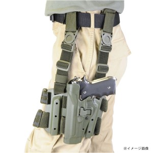 BLACKHAWK レッグホルスター Serpa LV2 ベレッタ92/M9A1 レール対応 [ オリーブドラブ / 左利き ][430504odl]