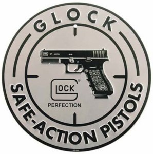 GLOCK サイン看板 SAFE ACTION STICKER 公式アイテム 2446 アルミ製[ad00060]