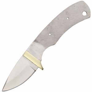 Knifemaking ナイフブレード 真鍮製ガード付き ドロップポイント 小サイズ BL087[bbl087r]