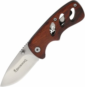 BROWNING 折りたたみナイフ Small Cocobolo ライナーロック式 直刃 ココボロウッドハンドル 3220097[bbr0097r]