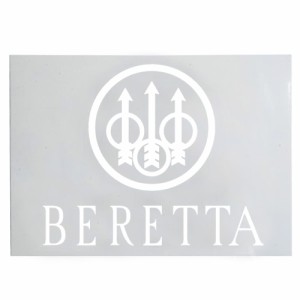 BERETTA ロゴステッカー 耐水仕様 車窓対応 [ ホワイト ][berdecal01]