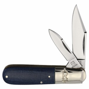 ROUGH RYDER 折りたたみナイフ DENIM MICARTA デニムマイカルタ 直刃 トラッパー RR2191[brr2191r]