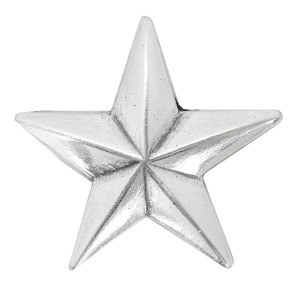 コンチョ 星 アンティーク調 合金 [ シルバー/26.5mm / ドットボタン用ネジ ][bs9229_ng2]