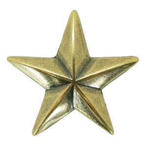 コンチョ 星 アンティーク調 合金 [ ゴールド/26.5mm / ドットボタン用ネジ ][bs9229g_ng2]