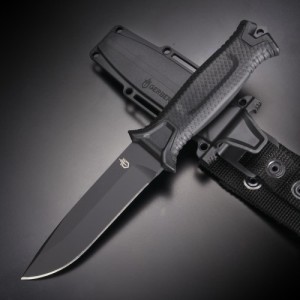 GERBER ハンティングナイフ Strongarm 直刃 シース付き [ ブラック ][g1038]