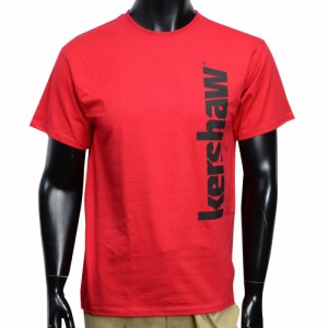 Kershaw 半袖Tシャツ メーカーロゴ レッド [ Sサイズ ][ks182s]