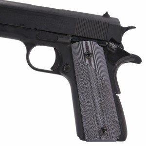 Pachmayr ハンドガングリップ コルト1911 G10 チェッカリング加工 [ グレーブラック ][ly61001]